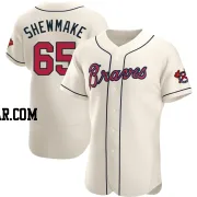 Braden Shewmake Men's Atlanta Braves Cream Authentic Alternate Jersey