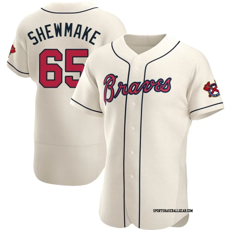 Braden Shewmake Men's Atlanta Braves Cream Authentic Alternate Jersey