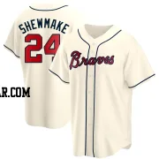 Braden Shewmake Men's Atlanta Braves Cream Replica Alternate Jersey