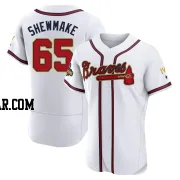 Braden Shewmake Men's Atlanta Braves Gold Authentic White 2022 Program Jersey