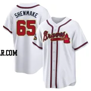 Braden Shewmake Men's Atlanta Braves Gold Replica White 2022 Program Jersey