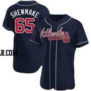 Braden Shewmake Men's Atlanta Braves Navy Authentic Alternate Jersey