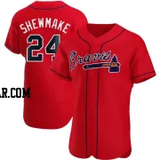 Braden Shewmake Men's Atlanta Braves Red Authentic Alternate Jersey