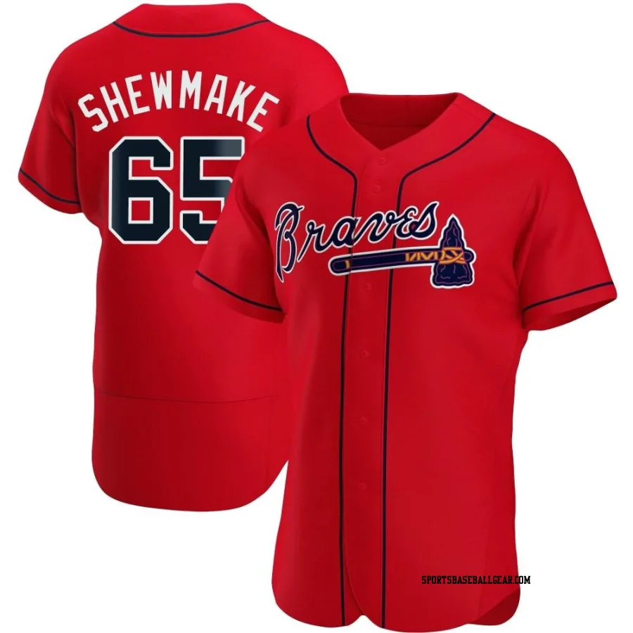 Braden Shewmake Men's Atlanta Braves Red Authentic Alternate Jersey