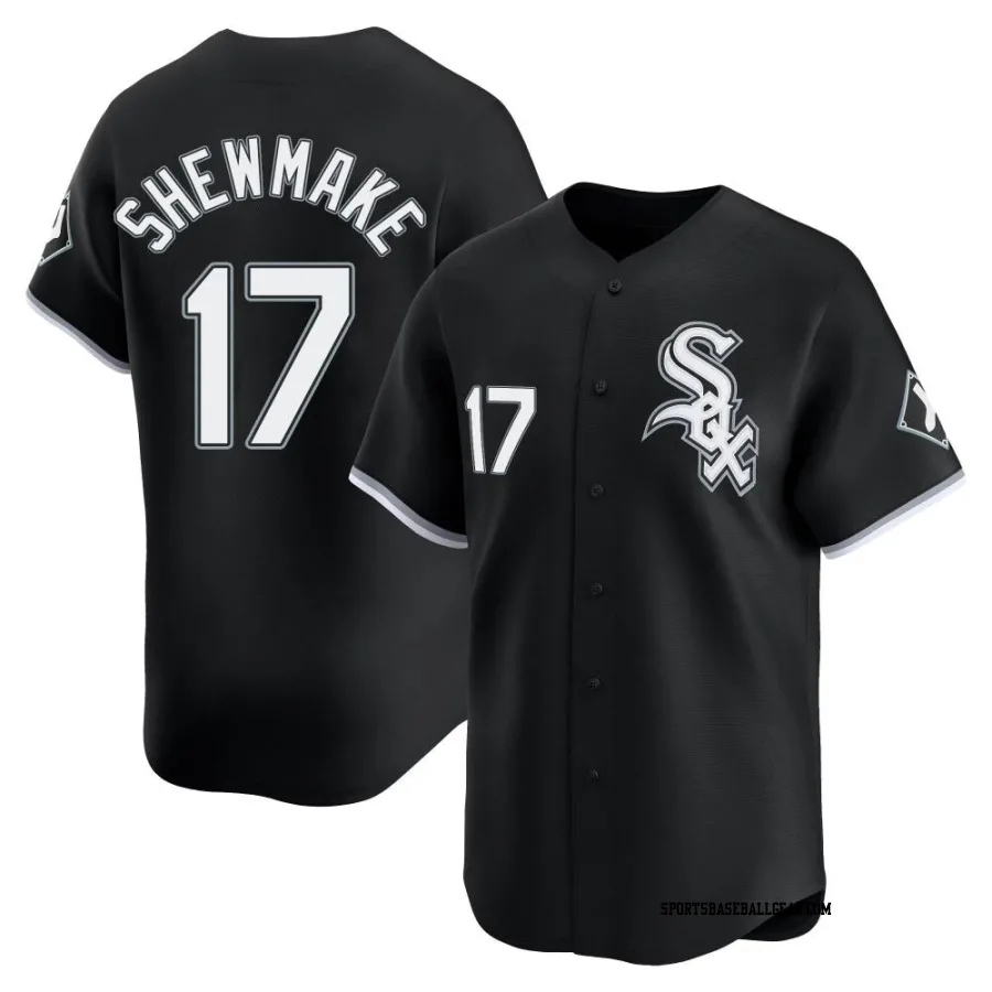 Braden Shewmake Men's Chicago White Sox Black Limited Alternate Jersey