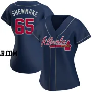 Braden Shewmake Women's Atlanta Braves Navy Authentic Alternate Jersey