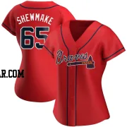 Braden Shewmake Women's Atlanta Braves Red Authentic Alternate Jersey