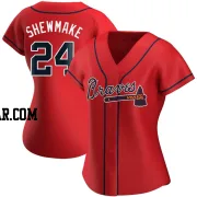 Braden Shewmake Women's Atlanta Braves Red Replica Alternate Jersey