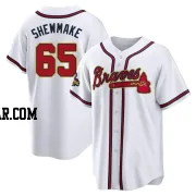 Braden Shewmake Youth Atlanta Braves Gold Replica White 2022 Program Jersey