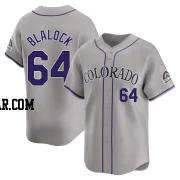 Bradley Blalock Men's Colorado Rockies Gray Limited Road Jersey