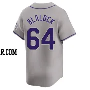 Bradley Blalock Men's Colorado Rockies Gray Limited Road Jersey