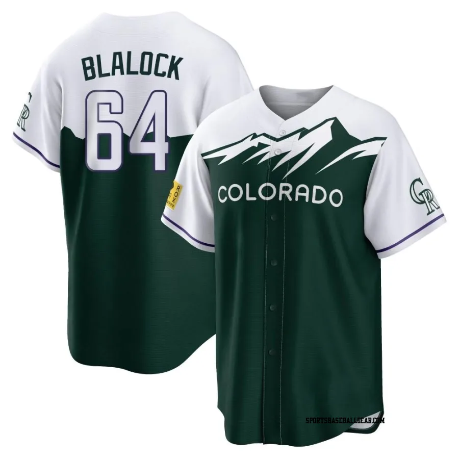 Bradley Blalock Men's Colorado Rockies Green Replica 2022 City Connect Jersey