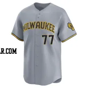 Bradley Blalock Men's Milwaukee Brewers Gray Limited Away Jersey