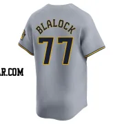 Bradley Blalock Men's Milwaukee Brewers Gray Limited Away Jersey