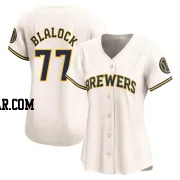 Bradley Blalock Women's Milwaukee Brewers Cream Limited Home Jersey