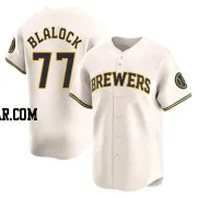 Bradley Blalock Youth Milwaukee Brewers Cream Limited Home Jersey