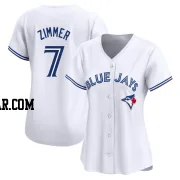 Bradley Zimmer Women's Toronto Blue Jays White Limited Home Jersey