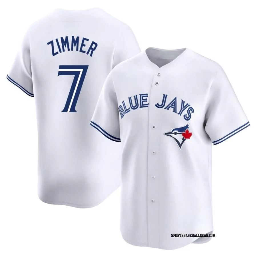 Bradley Zimmer Youth Toronto Blue Jays White Limited Home Jersey