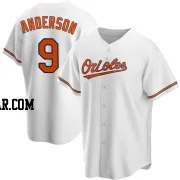 Brady Anderson Men's Baltimore Orioles White Replica Home Jersey