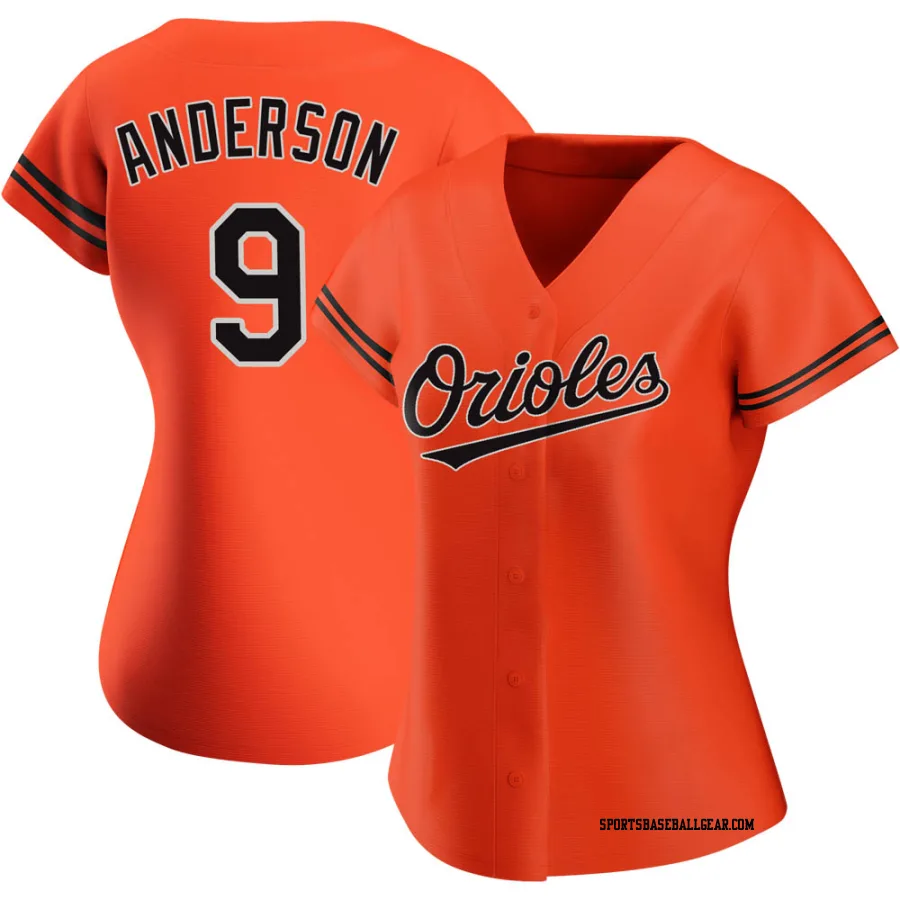 Brady Anderson Women's Baltimore Orioles Orange Replica Alternate Jersey