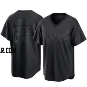 Brady Basso Men's Oakland Athletics Black Replica Pitch Fashion Jersey