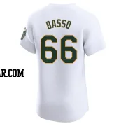 Brady Basso Men's Oakland Athletics White Elite Home Jersey