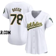 Brady Basso Women's Oakland Athletics White Limited Home Jersey