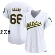 Brady Basso Women's Oakland Athletics White Limited Home Jersey