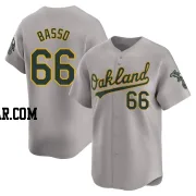 Brady Basso Youth Oakland Athletics Gray Limited Away Jersey