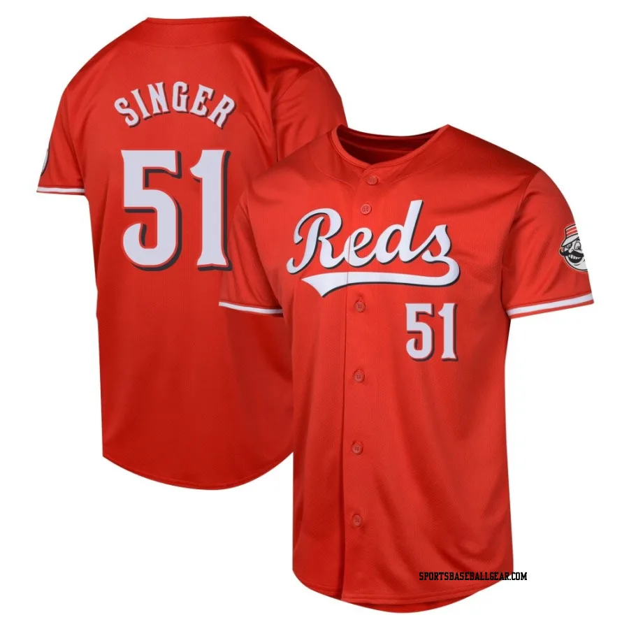 Brady Singer Men's Cincinnati Reds Red Limited Alternate Jersey