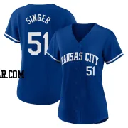 Brady Singer Men's Kansas City Royals Royal Replica 2022 Alternate Jersey