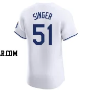 Brady Singer Men's Kansas City Royals White Elite Home Jersey