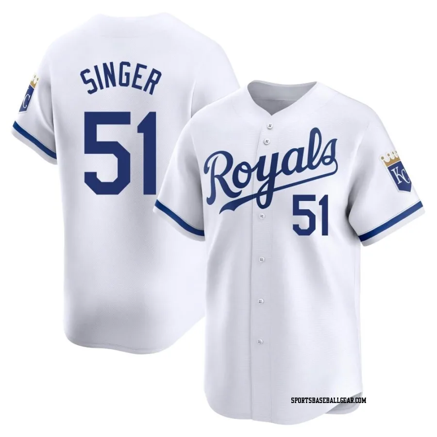 Brady Singer Men's Kansas City Royals White Limited Home Jersey