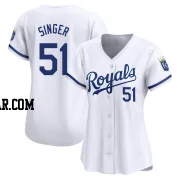 Brady Singer Women's Kansas City Royals White Limited Home Jersey