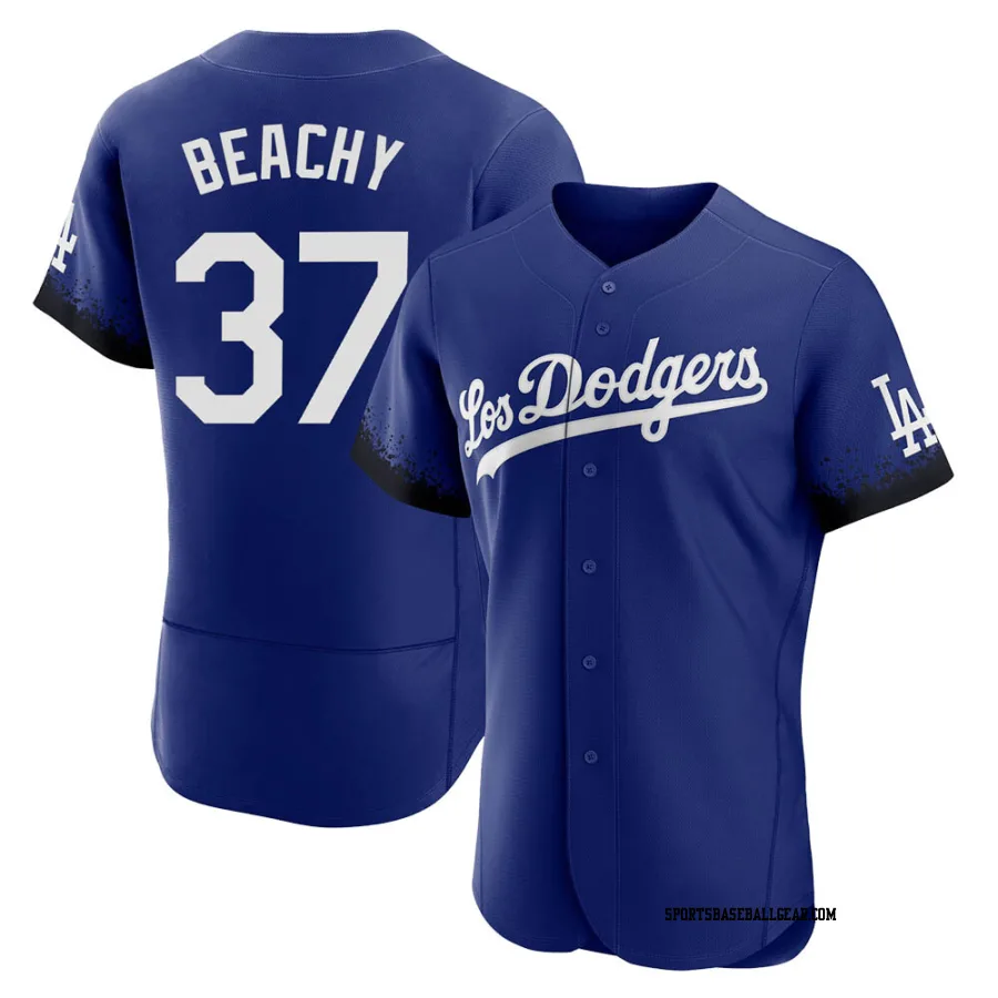 Brandon Beachy Men's Los Angeles Dodgers Royal Authentic 2021 City Connect Jersey