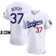 Brandon Beachy Men's Los Angeles Dodgers White Elite Home Jersey