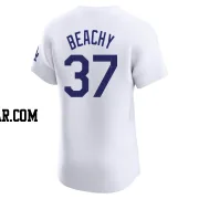 Brandon Beachy Men's Los Angeles Dodgers White Elite Home Jersey