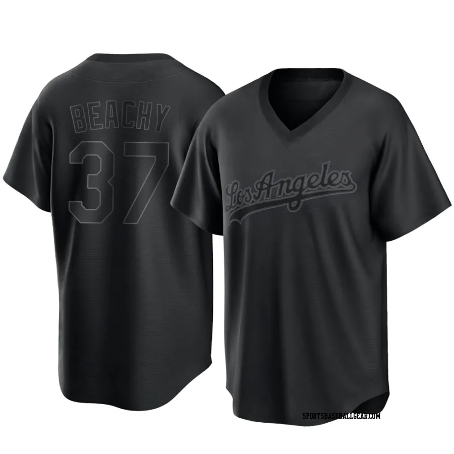 Brandon Beachy Youth Los Angeles Dodgers Black Replica Pitch Fashion Jersey