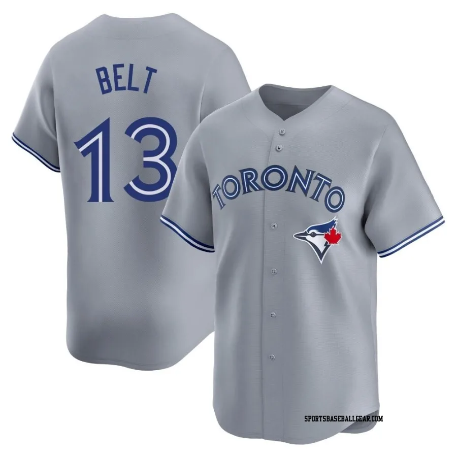 Brandon Belt Men's Toronto Blue Jays Gray Limited Away Jersey