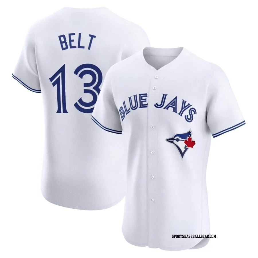 Brandon Belt Men's Toronto Blue Jays White Elite Home Jersey