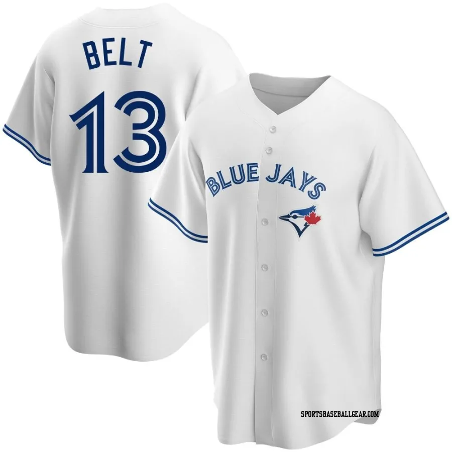 Brandon Belt Men's Toronto Blue Jays White Replica Home Jersey