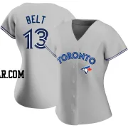 Brandon Belt Women's Toronto Blue Jays Gray Authentic Road Jersey