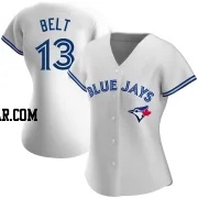 Brandon Belt Women's Toronto Blue Jays White Authentic Home Jersey