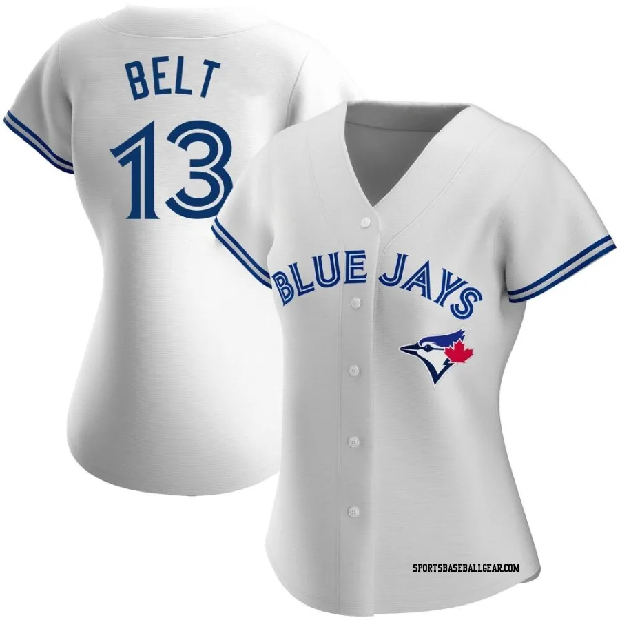 Brandon Belt Women's Toronto Blue Jays White Replica Home Jersey