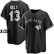 Brandon Belt Youth Toronto Blue Jays Black/White Replica Jersey