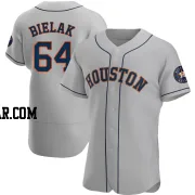 Brandon Bielak Men's Houston Astros Gray Authentic Road Jersey