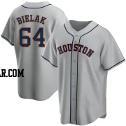 Brandon Bielak Men's Houston Astros Gray Replica Road Jersey