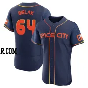 Brandon Bielak Men's Houston Astros Navy Authentic 2022 City Connect Jersey