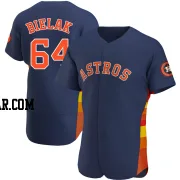 Brandon Bielak Men's Houston Astros Navy Authentic Alternate Jersey