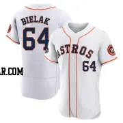 Brandon Bielak Men's Houston Astros White Authentic 2022 World Series Champions Home Jersey